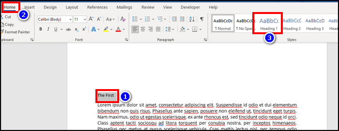 select-heading-style-ms-word