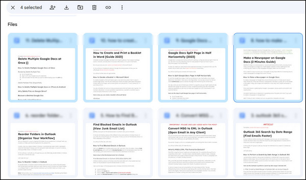 select-multiple-google-docs