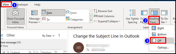 select-off-in-reading-pane-outlook