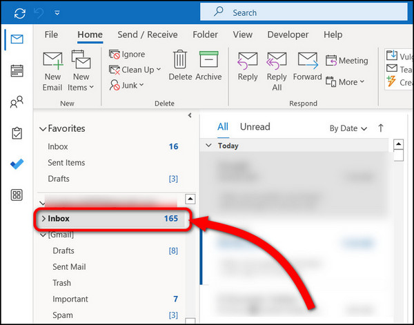 select-outlook-inbox