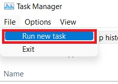 select-run-new-task