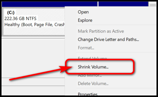 select-shrink-volume