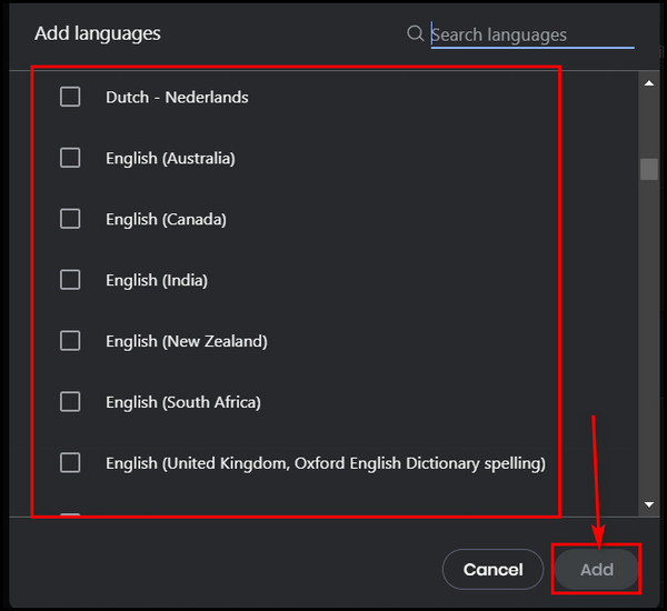 selelct-language-and-click-add-button