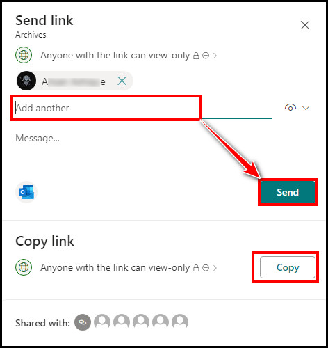 send-link-to-share-sharepoint-folder