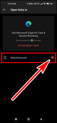 set-default-browser-outlook-mobile