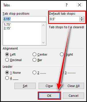 set-default-tab-stops-value-in-word