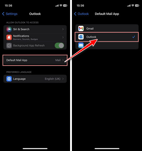 set-outlook-as-default-on-ios-device