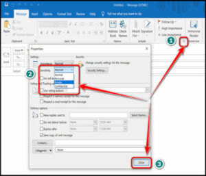 outlook email sensitivity label