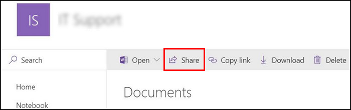 share-option-in-sharepoint