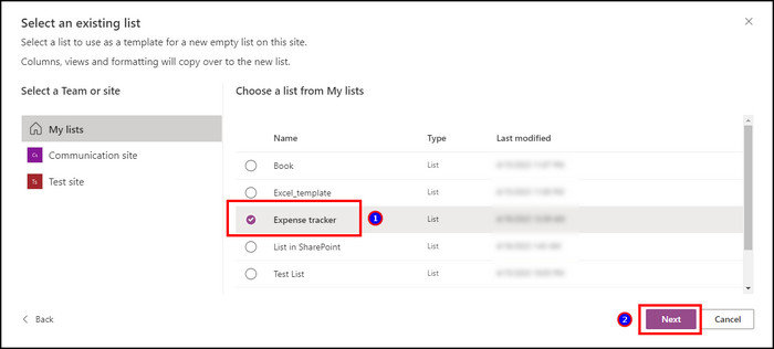sharepoint-choose-existing-list
