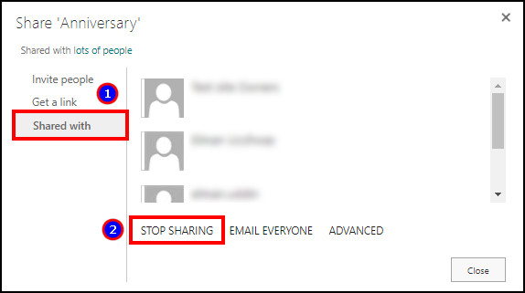 sharepoint-classic-stop-sharing