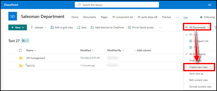 sharepoint-create-new-view