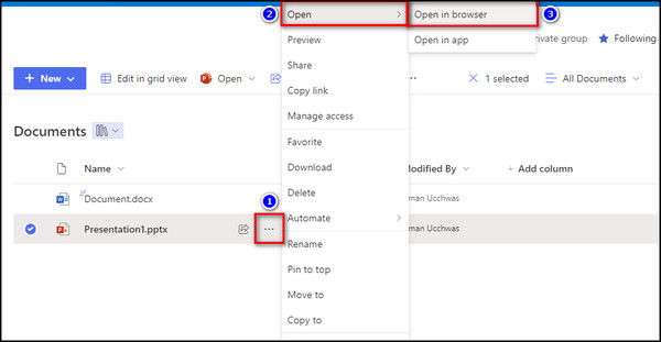 sharepoint-document-open-in-browser