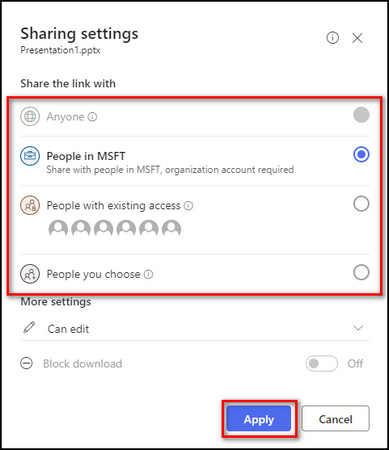 sharepoint-documents-share-settings