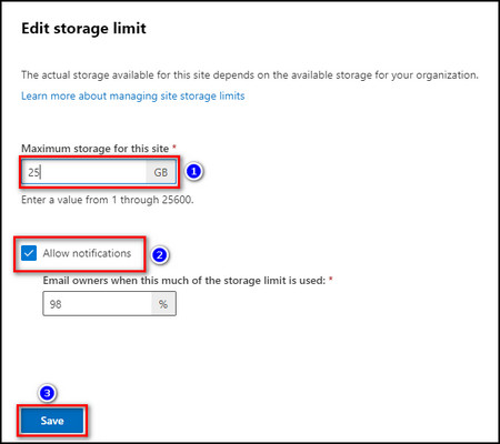 sharepoint-edit-storage-limit