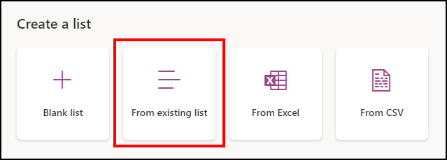 sharepoint-from-existing-list