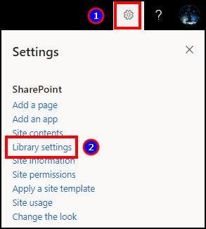 sharepoint-library-settings