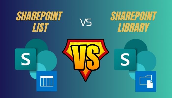 sharepoint-list-vs-library