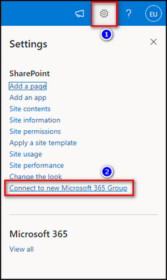 sharepoint-site-connect-to-office-group