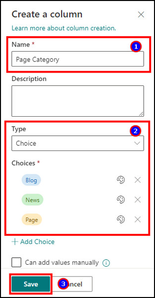 sharepoint-site-pages-add-column-choice-edit