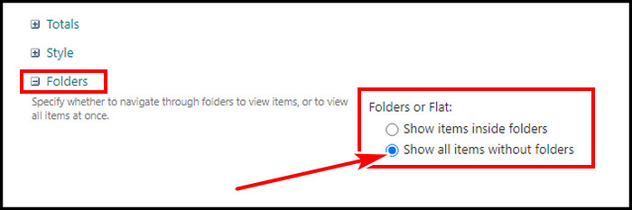 show-all-items-without-folders-in-sharepoint
