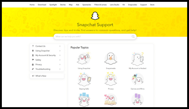 snapchat-support