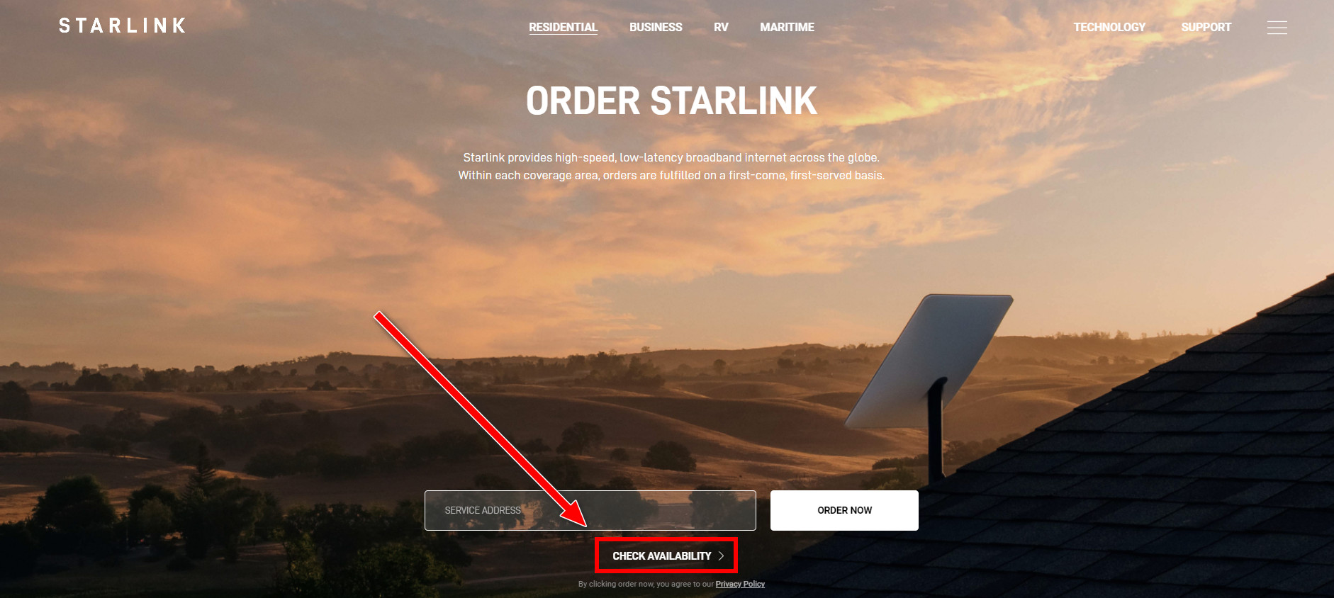 starlink-check-availability