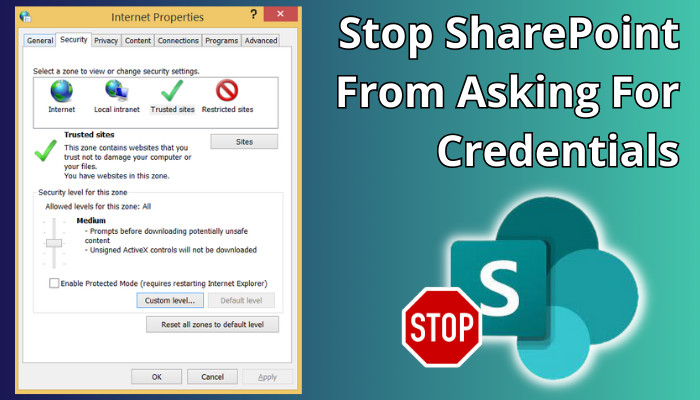 stop-sharepoint-from-asking-for-credentials