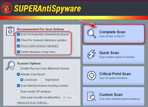 superantispyware-complete-scan