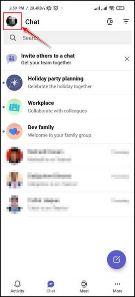 tap-on-profile-icon-from-teams-android-app