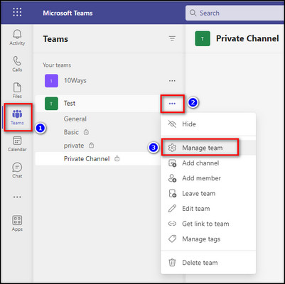 Create a Private Channel in Teams [Share Classified Content]