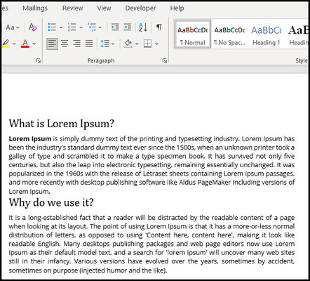 text-in-word-document