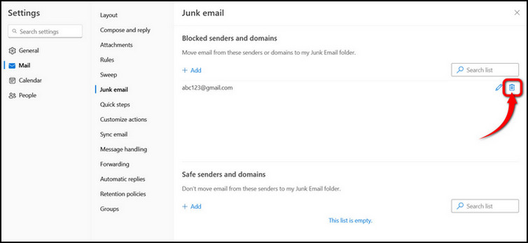 unblock-email-outlook-web