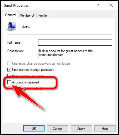 uncheck-account-is-disabled
