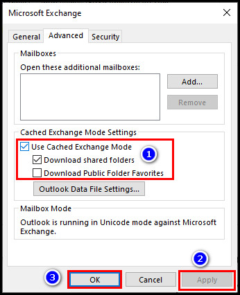 uncheck-cached-exchange-mode-settings-for-exchange-account