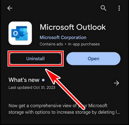 uninstall-outlook-playstore