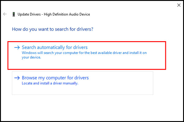 update-audio-driver-automatically