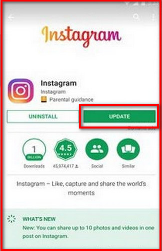 update-instagram-android