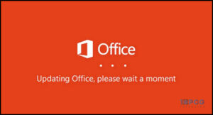 updating microsoft office 365 please wait a moment error