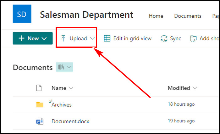 upload-files-sharepoint-library