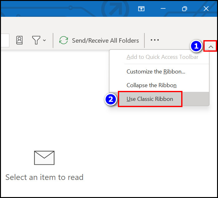 use-classic-ribbon-outlook