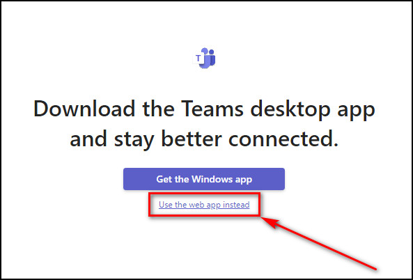 use-teams-web-app