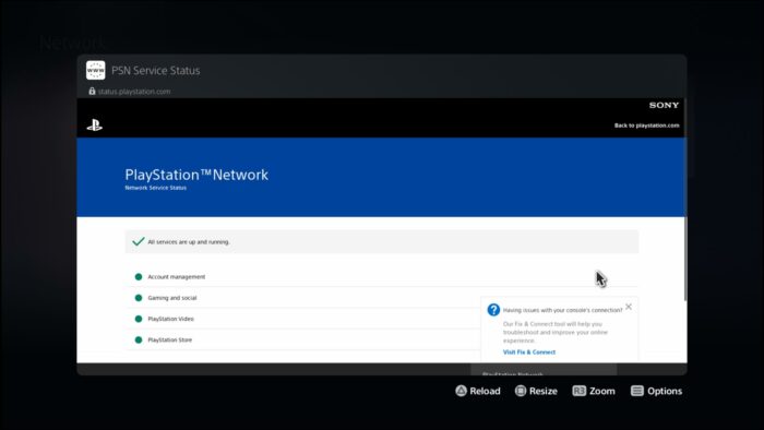 view-playstation-connection-status