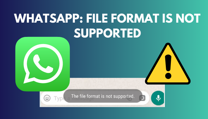download failed the file format is not supported whatsapp