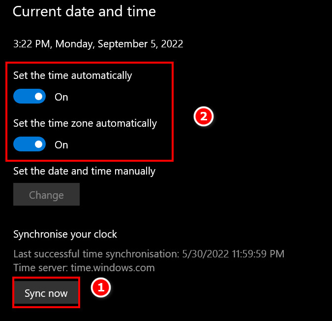 win10-change-time-date-sync-now
