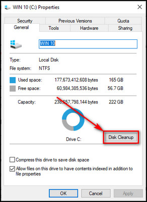 windows-driver-properties-disk-cleanup
