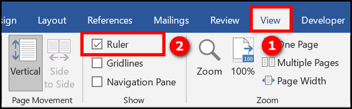 word-view-ruler