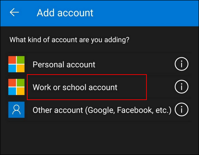 work-or-school-account