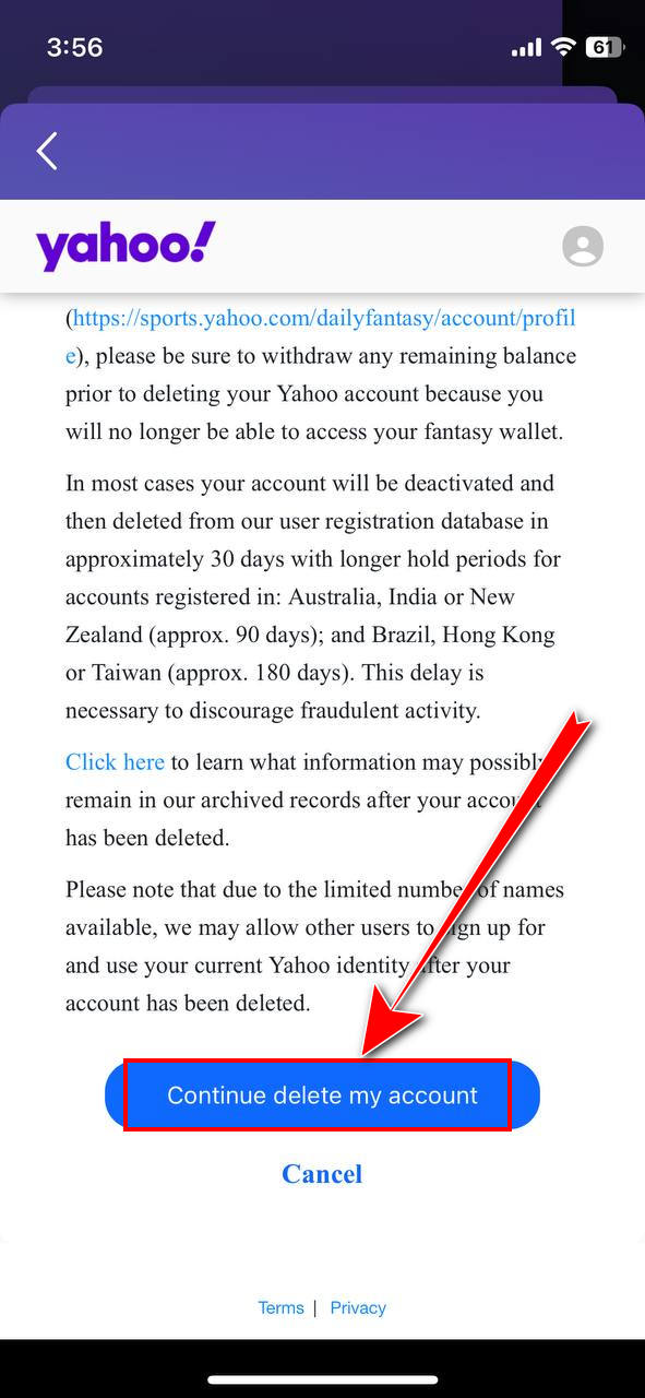 yahoo-continue-delete-my-account-iphone