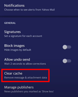 yahoo-mail-android-user-settings-clear-cache
